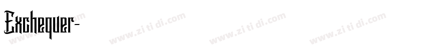 Exchequer字体转换