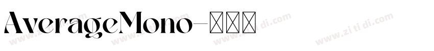 AverageMono字体转换
