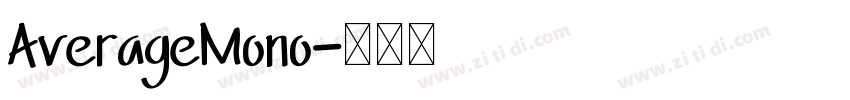 AverageMono字体转换
