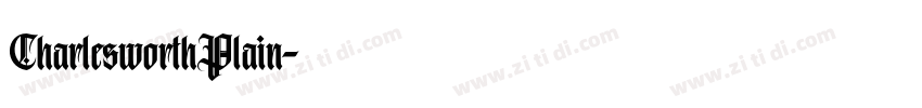 CharlesworthPlain字体转换