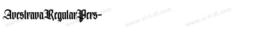 AvestravaRegularPers字体转换