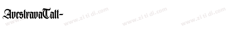 AvestravaTatt字体转换