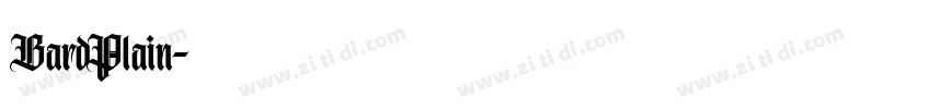 BardPlain字体转换