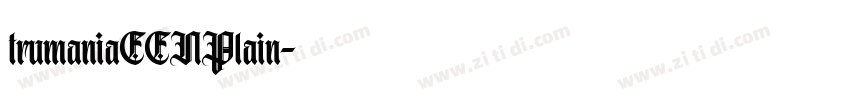 trumaniaEENPlain字体转换