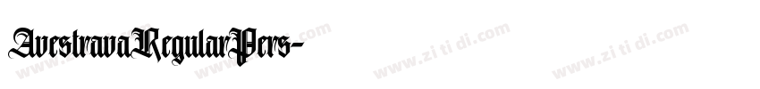 AvestravaRegularPers字体转换