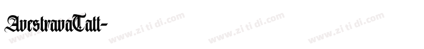AvestravaTatt字体转换