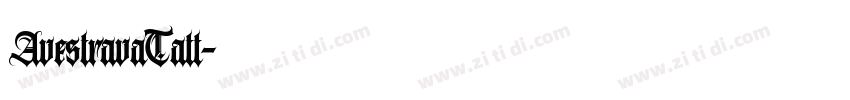 AvestravaTatt字体转换