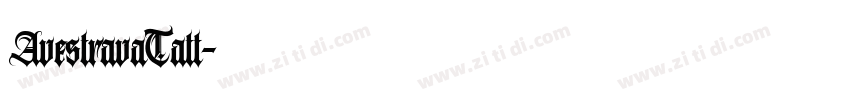 AvestravaTatt字体转换