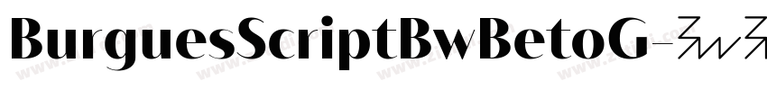 BurguesScriptBwBetoG字体转换