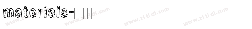 materials字体转换