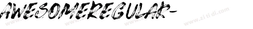 AwesomeRegular字体转换