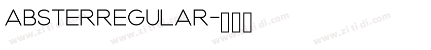 ABSTERRegular字体转换