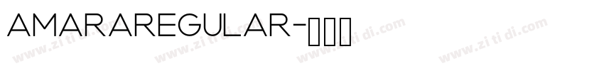 AmaraRegular字体转换