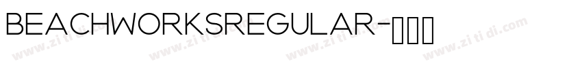 BEACHWORKSRegular字体转换
