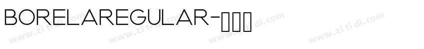 BORELARegular字体转换