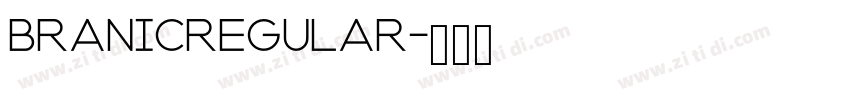 BRANICRegular字体转换