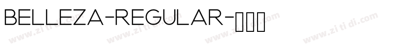 Belleza-Regular字体转换 Belleza-Regular字体转换