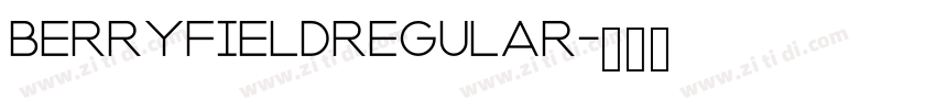 BerryfieldRegular字体转换