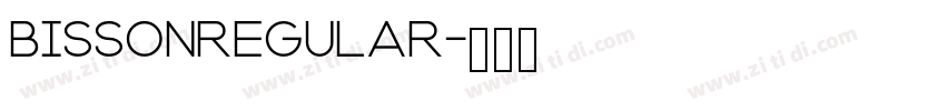 BissonRegular字体转换