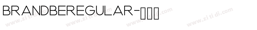 BrandbeRegular字体转换