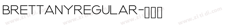 BrettanyRegular字体转换