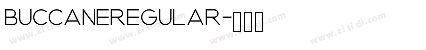BuccaneRegular字体转换