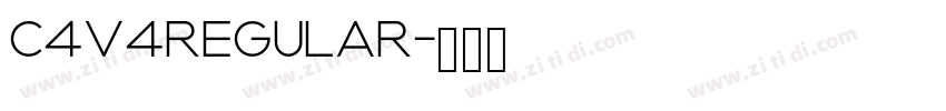 C4v4Regular字体转换