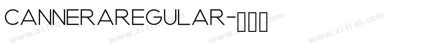 CANNERARegular字体转换