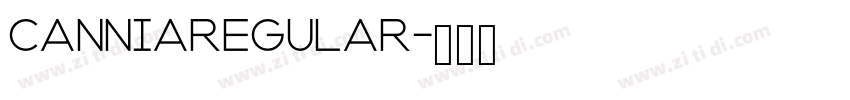 CanniaRegular字体转换