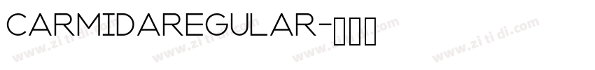 CarmidaRegular字体转换
