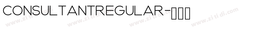 ConsultantRegular字体转换