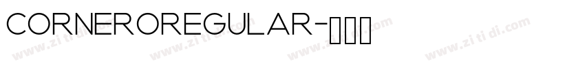 CorneroRegular字体转换