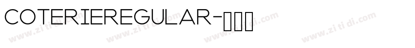 CoterieRegular字体转换 CoterieRegular字体转换