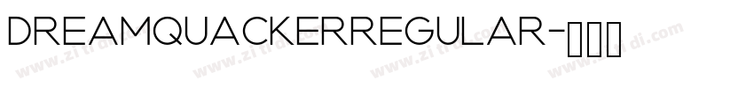 DREAMQUACKERRegular字体转换