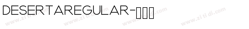 DesertaRegular字体转换