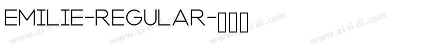 Emilie-Regular字体转换