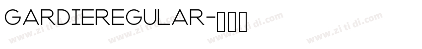 GARDIERegular字体转换