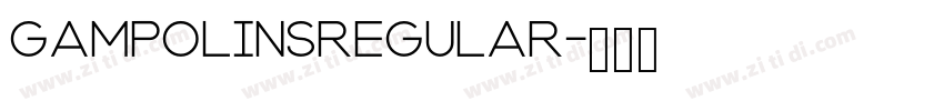 GampolinsRegular字体转换