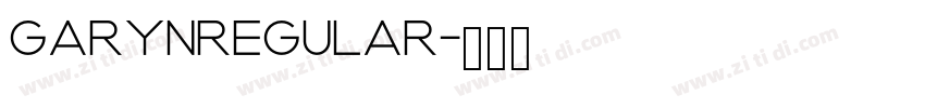 GarynRegular字体转换