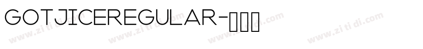 GotjicERegular字体转换