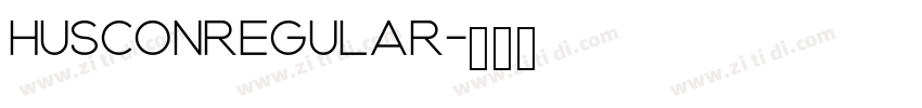 HusconRegular字体转换