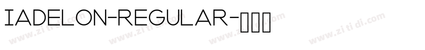 Iadelon-Regular字体转换