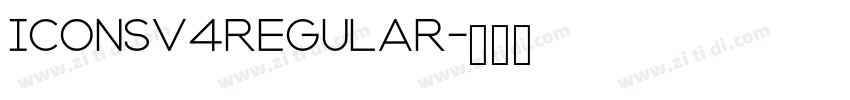 IconsV4Regular字体转换