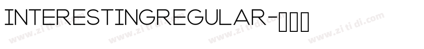 InterestingRegular字体转换