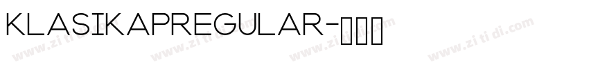KLASIKAPRegular字体转换
