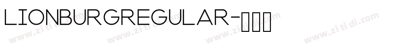 LionburgRegular字体转换