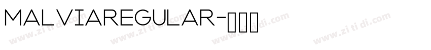MalviaRegular字体转换