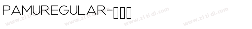 PAMURegular字体转换
