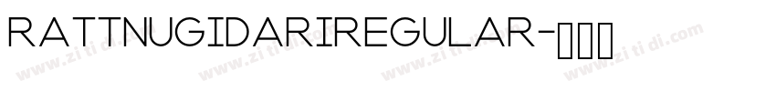RattnugidariRegular字体转换