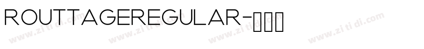 RouttageRegular字体转换